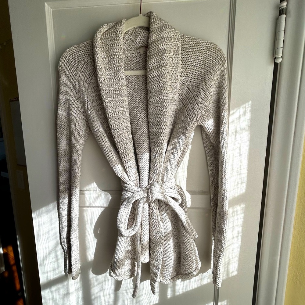 Grey Knitted Cardigan